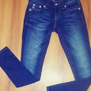 Miss me bling dark wash skinny jeans size 25